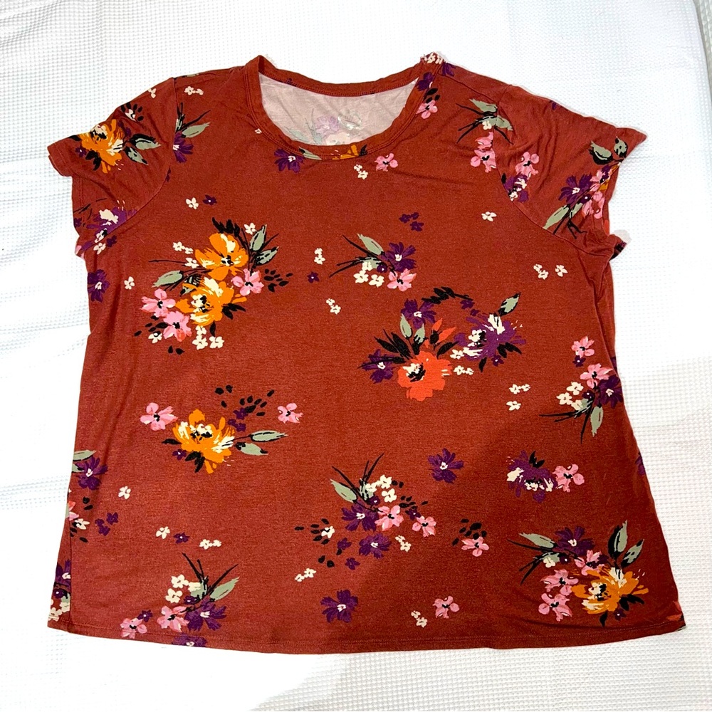 Maurice 24/7 Floral shirt, size 2x
